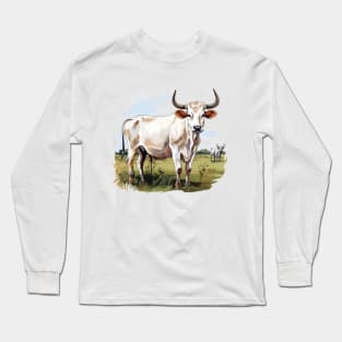 Farm Cow Art Long Sleeve T-Shirt